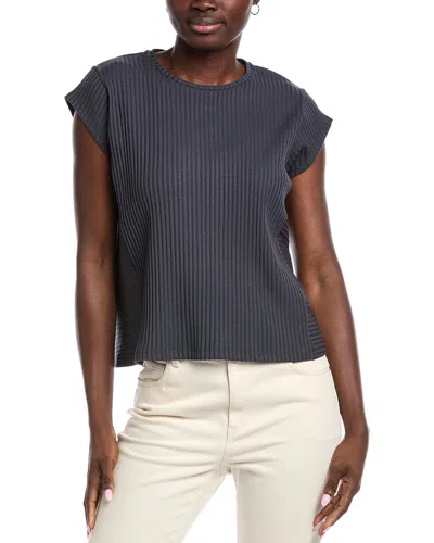 Eileen Fisher Round Neck Top In Gray