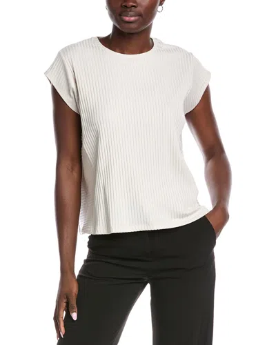 Eileen Fisher Round Neck Top In White