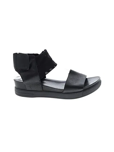 Pre-owned Eileen Fisher Sandals In Black