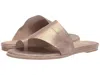 Eileen Fisher Sandals Women's Gold Metallic Leather Toe Post Flat Uwu116 In Gold