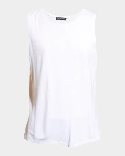 EILEEN FISHER SCOOP-NECK JERSEY KNIT TANK TOP