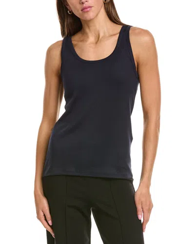 Eileen Fisher Scoop Neck Slim Tank In Blue