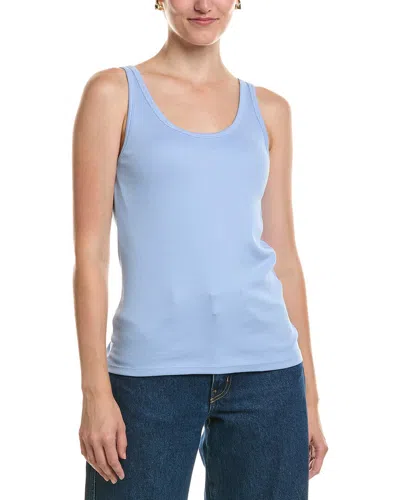 Eileen Fisher Scoop Neck Slim Tank In Blue