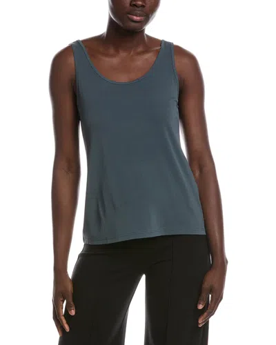 Eileen Fisher Scoop Neck Slim Tank In Multi