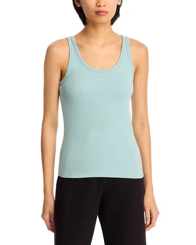 Eileen Fisher Scoop Neck Slim Tank Top In Green