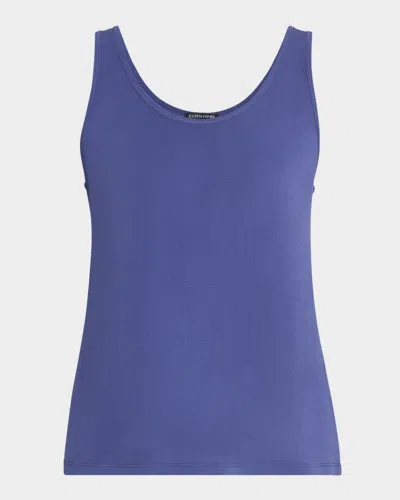 Eileen Fisher Scoop-neck Stretch Silk Jersey Tank