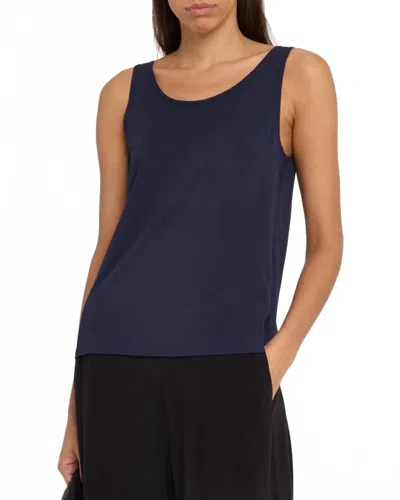 Eileen Fisher Scoop Neck Tank In Ink