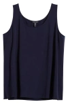 Eileen Fisher Scoop Neck Tank In Ink