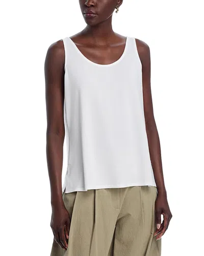 Eileen Fisher Scoop Neck Tank Top In White