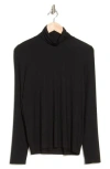 Eileen Fisher Scrunch Neck Tunic In Black