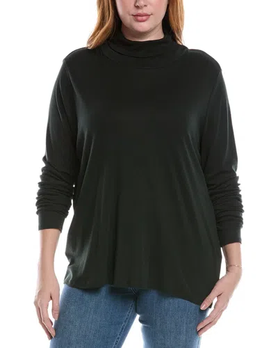 Eileen Fisher Scrunch Neck Top In White