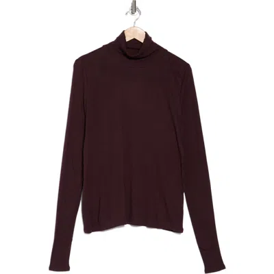 Eileen Fisher Scrunch Neck Top In Cassis
