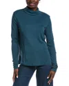Eileen Fisher Scrunch Neck Top In Multi