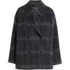 Eileen Fisher Shawl Collar Alpaca & Wool Blend Coat In Gray