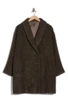 Eileen Fisher Shawl Collar Coat In Brown