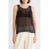 Eileen Fisher Sheer Organic Linen Sleeveless Sweater