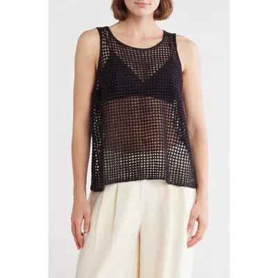 Eileen Fisher Sheer Organic Linen Sleeveless Sweater