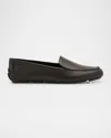 Eileen Fisher Shore Soft Leather Casual Loafers In Black