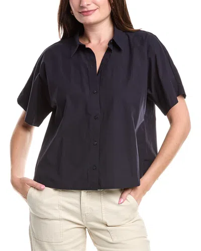 Eileen Fisher Short Dolman Sleeve Shirt In Blue