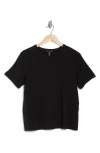 Eileen Fisher Short Sleeve Crewneck T-shirt In Black