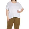 Eileen Fisher Short Sleeve Organic Linen & Organic Cotton Sweater