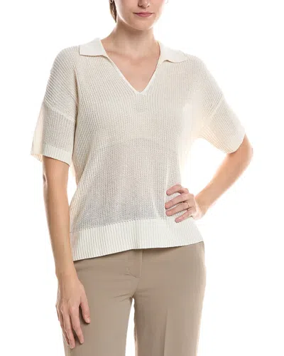 Eileen Fisher Short Sleeve Sweater In White