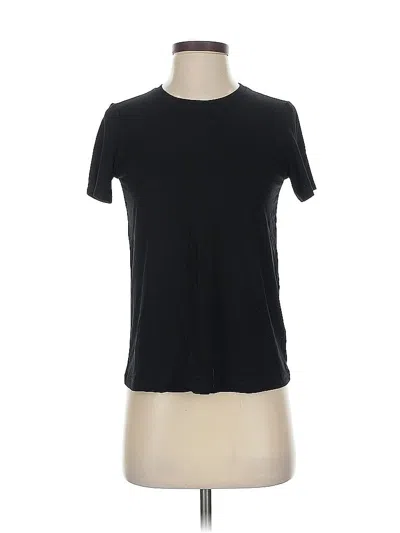 Pre-owned Eileen Fisher Short Sleeve T-shirt In Black