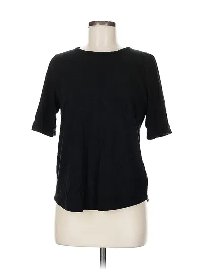 Pre-owned Eileen Fisher Short Sleeve T-shirt In Black