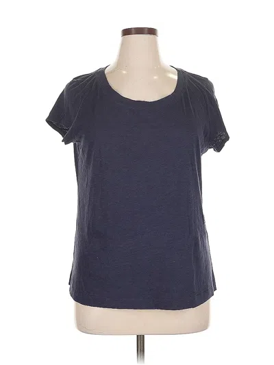 Pre-owned Eileen Fisher Short Sleeve T-shirt In Blue