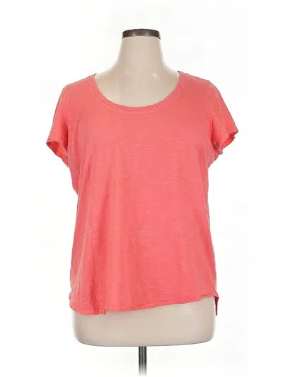 Pre-owned Eileen Fisher Short Sleeve T-shirt In Orange