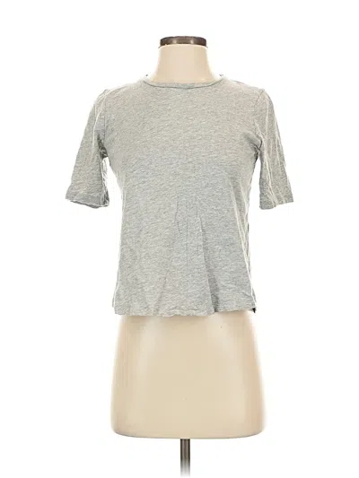 Pre-owned Eileen Fisher Short Sleeve T-shirt In Silver