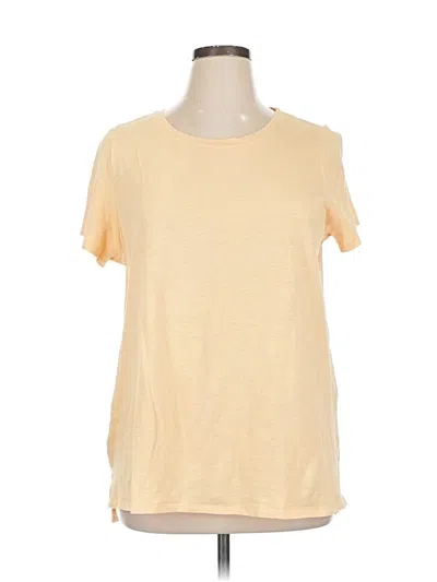 Pre-owned Eileen Fisher Short Sleeve T-shirt In Yellow