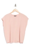 Eileen Fisher Short Sleeve Tencel® Lyocell T-shirt In Pink