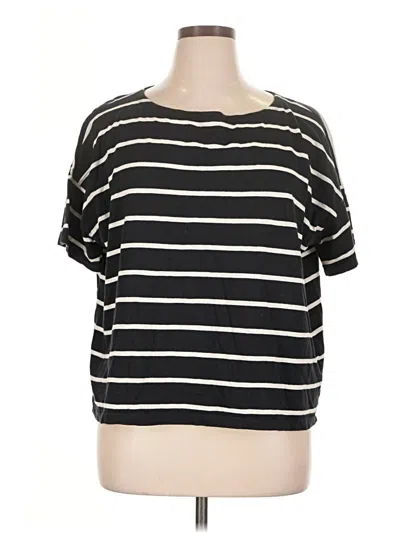 Pre-owned Eileen Fisher Short Sleeve T-shirt In Black