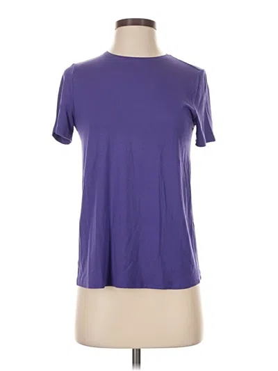 Pre-owned Eileen Fisher Short Sleeve T-shirt In Purple