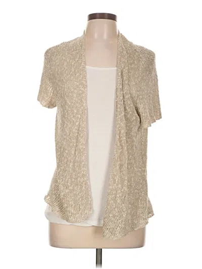 Pre-owned Eileen Fisher Short Sleeve T-shirt In Tan
