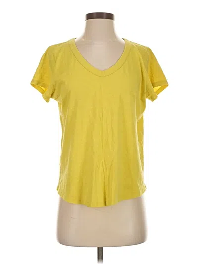Pre-owned Eileen Fisher Short Sleeve T-shirt In Yellow