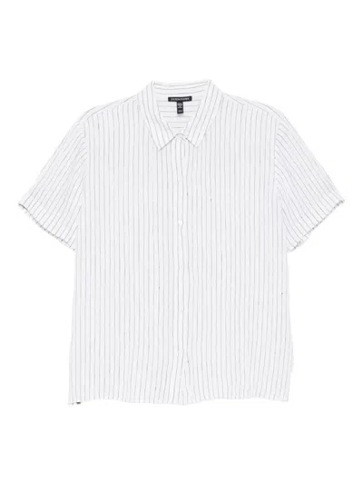 Eileen Fisher Short-sleeved Shirt In White