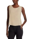 EILEEN FISHER SILK BALLET NECK SHELL TOP