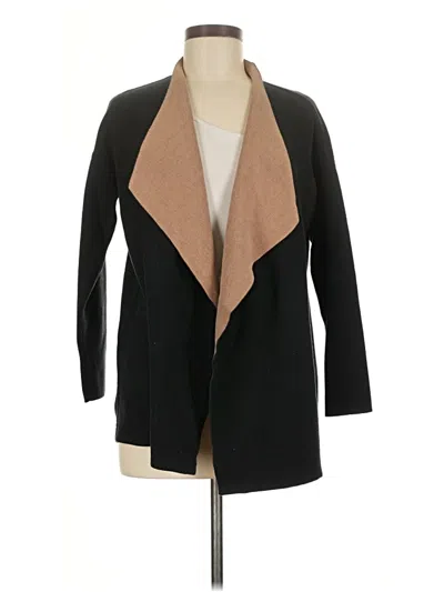 Pre-owned Eileen Fisher Silk Cardigan Sweater In Brown