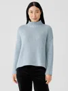 Eileen Fisher Silk Cashmere Cloud Box-top In Blue