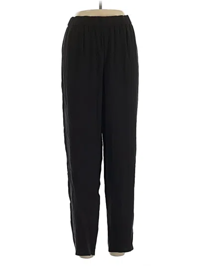Eileen Fisher Silk Pants In Black
