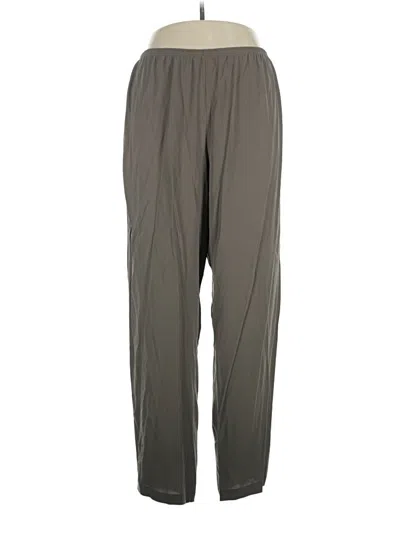 Eileen Fisher Silk Pants In Gray