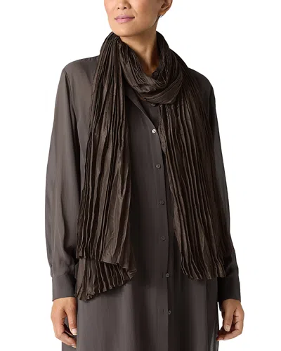 Eileen Fisher Silk Scarf In Wren