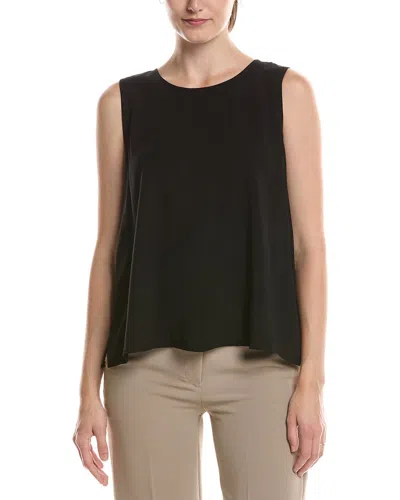 Eileen Fisher Silk Shell In Black
