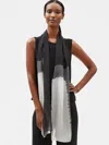 Eileen Fisher Silk Shibori Blocks Scarf In Multi
