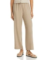 Eileen Fisher Silk Straight Ankle Pants In Briar