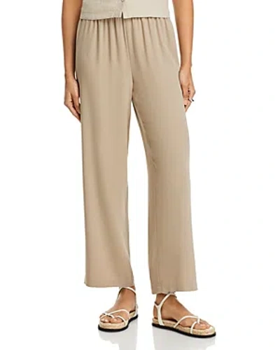 Eileen Fisher Silk Straight Ankle Pants In Briar