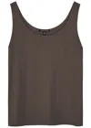 Eileen Fisher Silk Tank In Brown