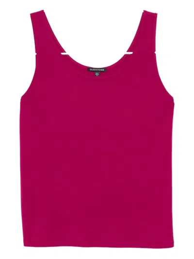 Eileen Fisher Silk Tank Top In Pink